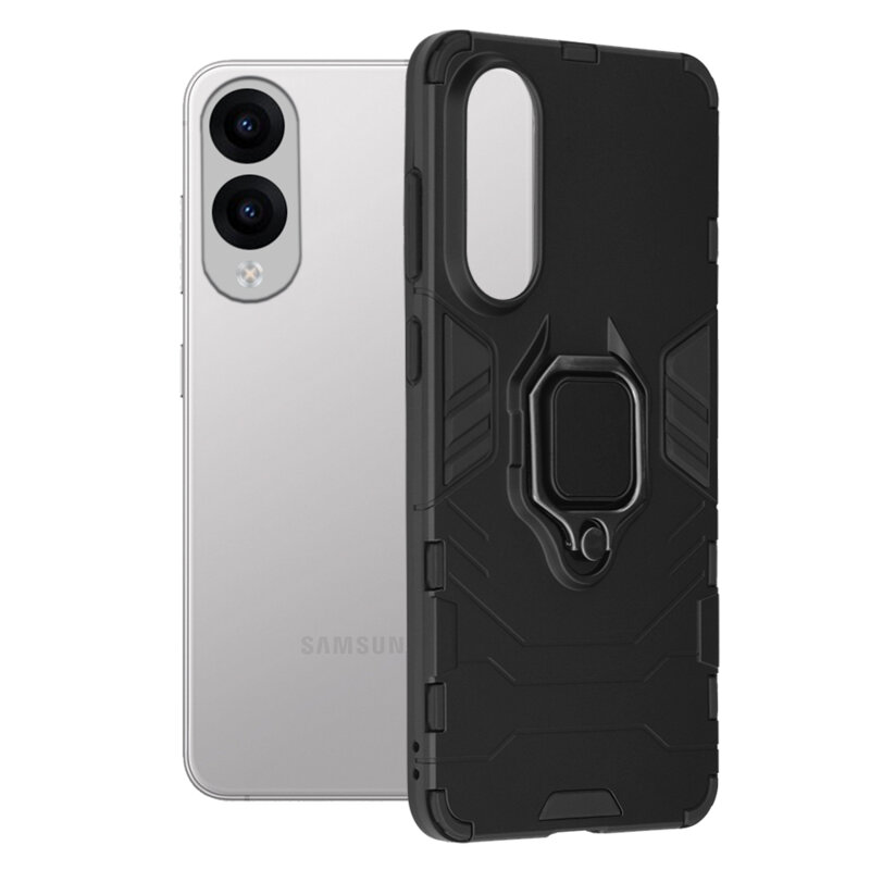 Husa Samsung Galaxy S25 Edge Techsuit Silicone Shield, negru