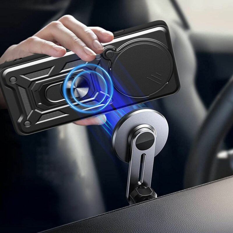 Husa Xiaomi Poco F7 Pro protectie camera Techsuit CamShield Series, negru