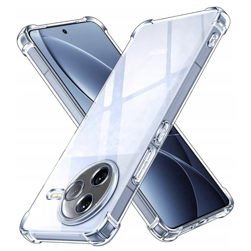 Husa Xiaomi Poco F7 Pro Techsuit Shockproof Clear Silicone, transparenta