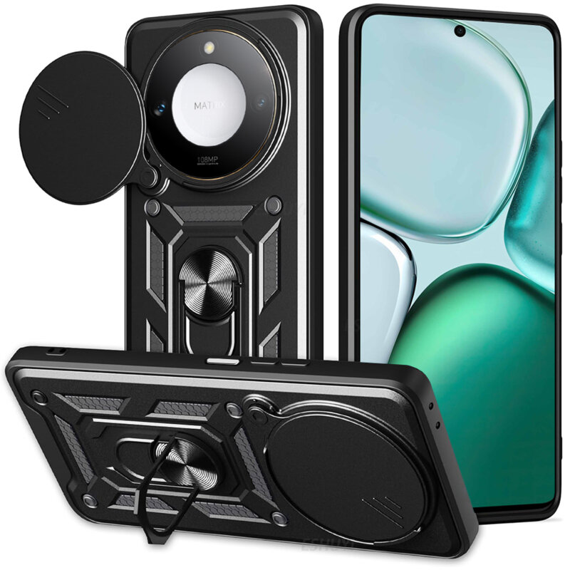 Husa Honor X9c Smart protectie camera Techsuit CamShield Series, negru