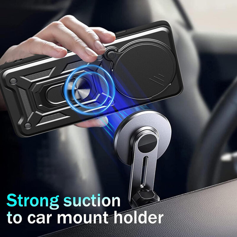 Husa Honor X9c Smart protectie camera Techsuit CamShield Series, negru