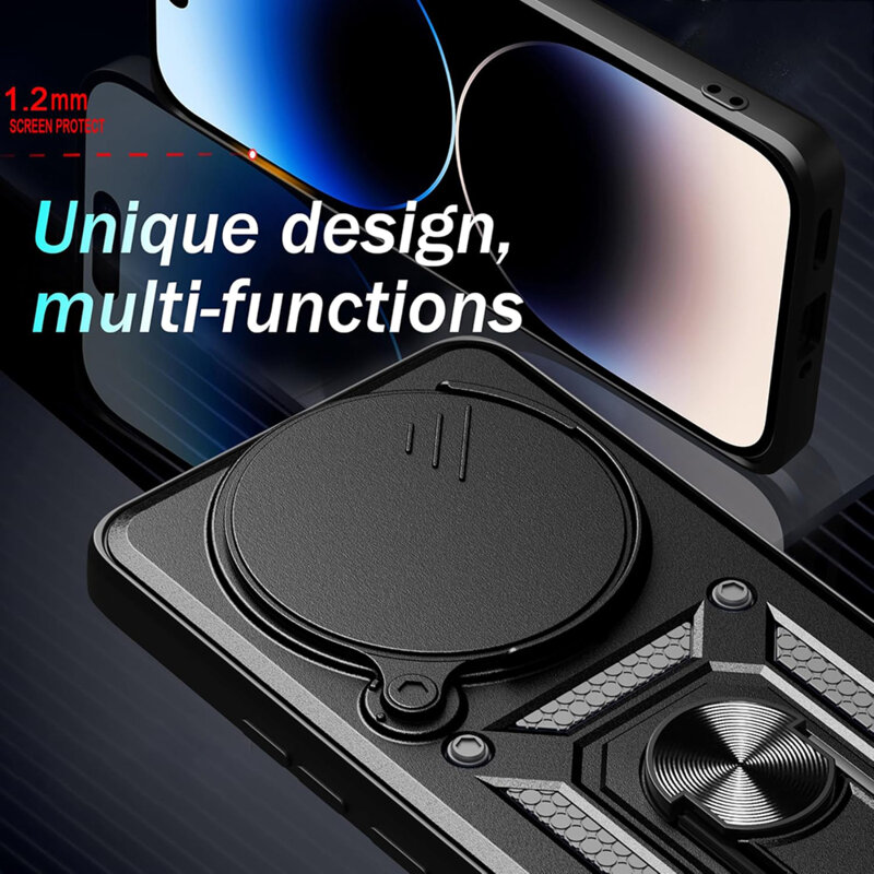 Husa Honor X9c Smart protectie camera Techsuit CamShield Series, negru