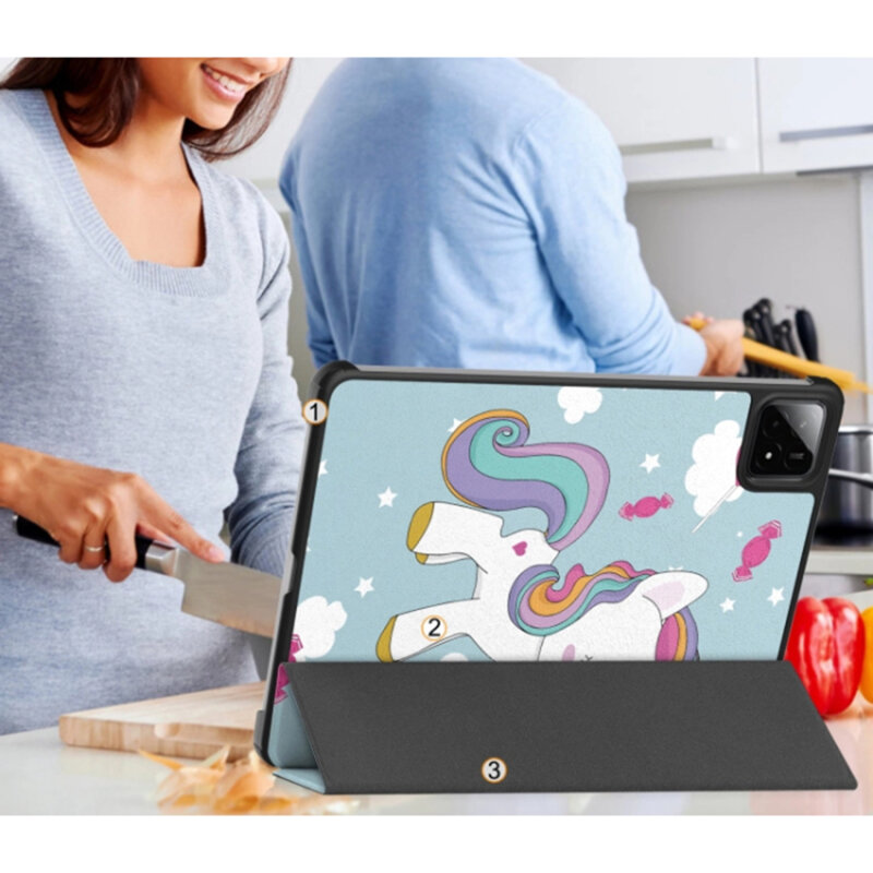 Husa Lenovo Idea Tab Pro 12.7 (2025) Techsuit FoldPro, Unicorn