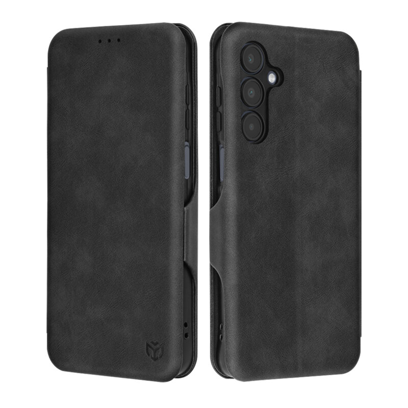 Husa 360° Samsung Galaxy A16 Techsuit Safe Wallet Plus, negru