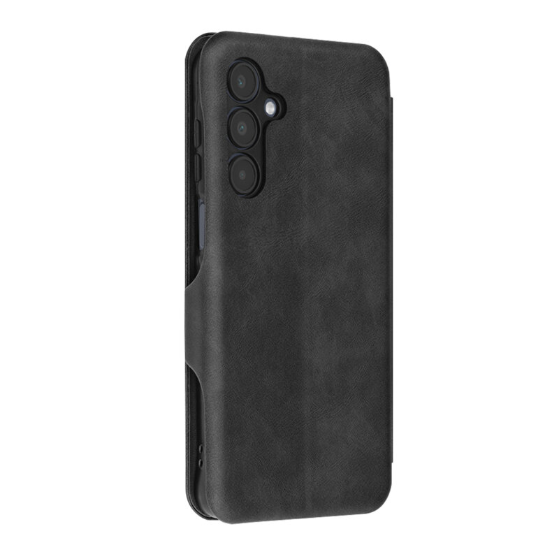 Husa 360° Samsung Galaxy A16 Techsuit Safe Wallet Plus, negru