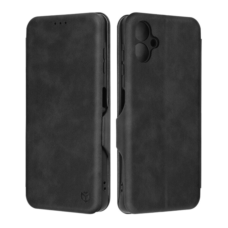 Husa 360° Samsung Galaxy A06 Techsuit Safe Wallet Plus, negru