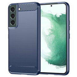 Husa Samsung Galaxy S22 Plus 5G Techsuit Carbon Silicone, albastru