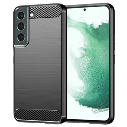 Husa Samsung Galaxy S22 Plus 5G Techsuit Carbon Silicone, negru