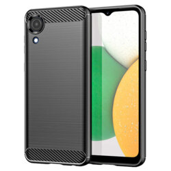 Husa Samsung Galaxy A03 Core Techsuit Carbon Silicone, negru