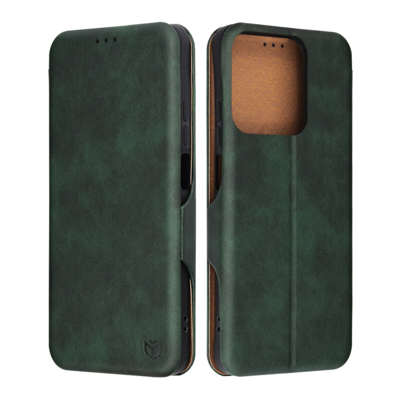 Husa 360° Realme C63 Techsuit Safe Wallet Plus, verde