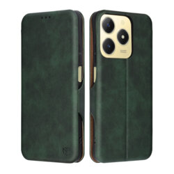 Husa 360° Realme C61 Techsuit Safe Wallet Plus, verde