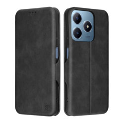 Husa 360° Realme C61 Techsuit Safe Wallet Plus, negru