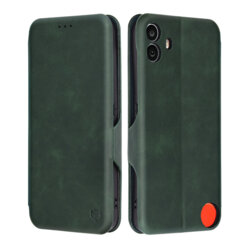 Husa 360° Nothing CMF Phone 1 Techsuit Safe Wallet Plus, verde
