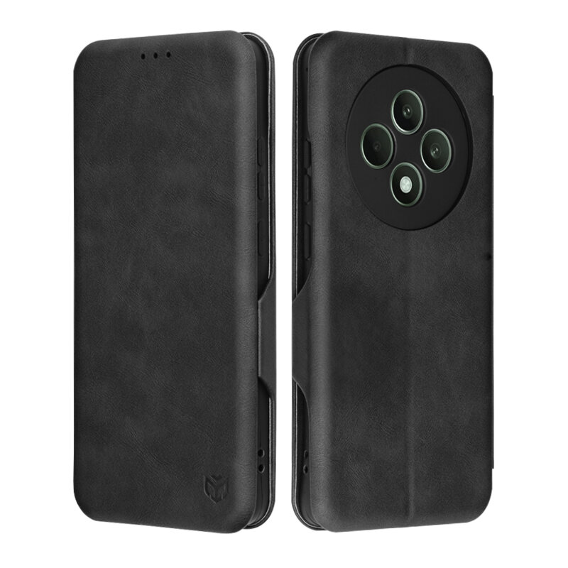 Husa 360° Oppo Reno12 F 5G Techsuit Safe Wallet Plus, negru