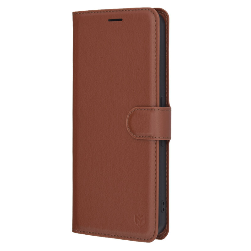 Husa Nothing Phone (3a) Pro Techsuit Leather Folio, maro