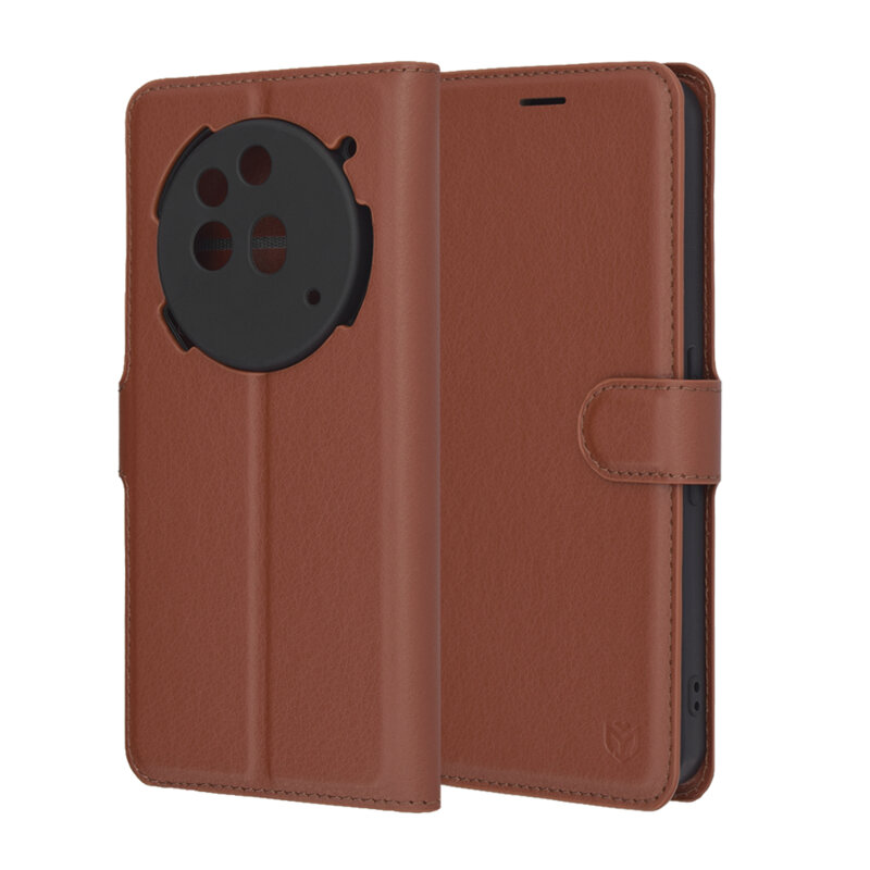 Husa Nothing Phone (3a) Pro Techsuit Leather Folio, maro