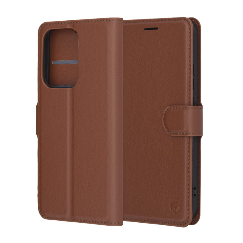 Husa Oppo Reno13 Techsuit Leather Folio, maro