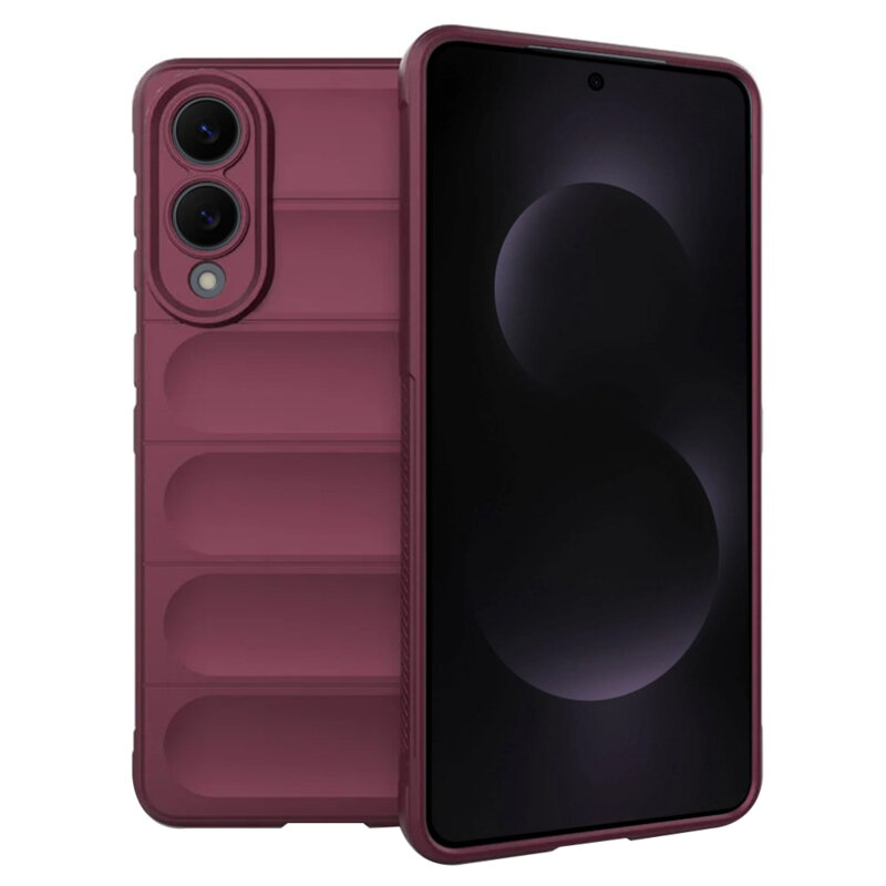 Husa Samsung Galaxy S25 Edge Techsuit Magic Shield, bordo