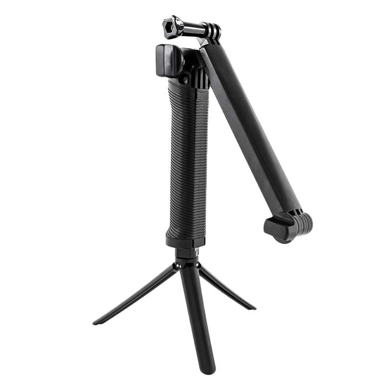 Suport Multifunctional Tripod 3-Way Pentru GoPro - Negru