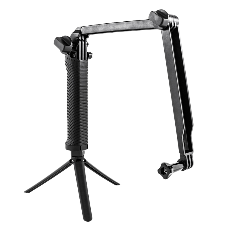 Suport Multifunctional Tripod 3-Way Pentru GoPro - Negru