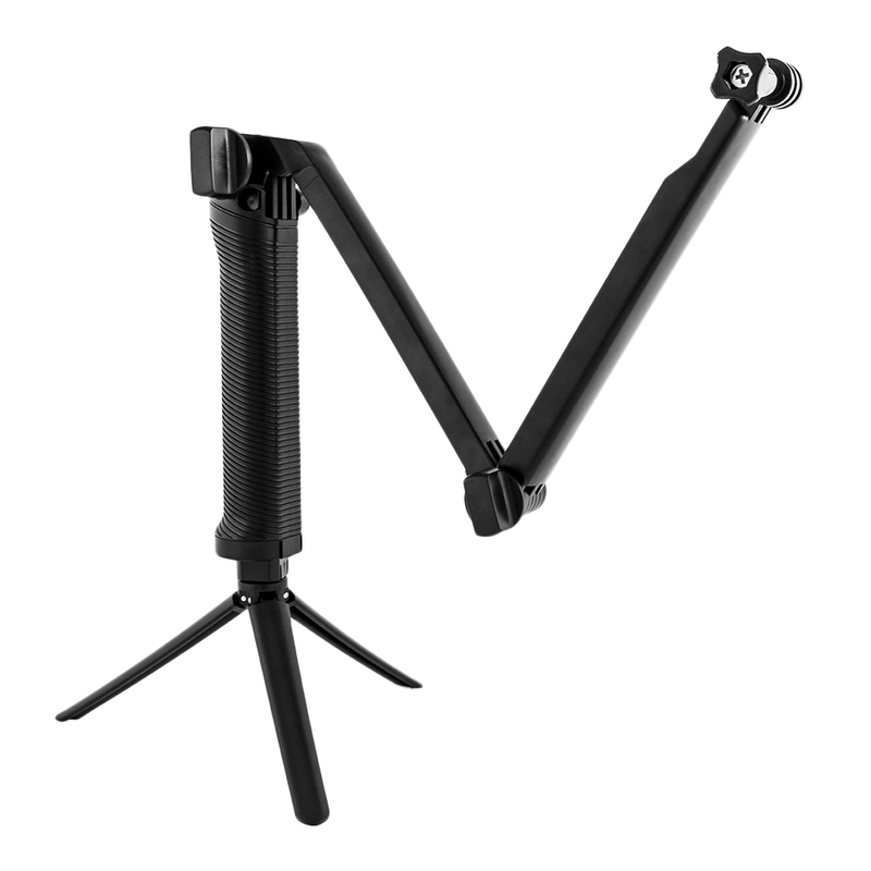 Suport Multifunctional Tripod 3-Way Pentru GoPro - Negru