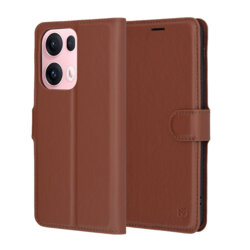 Husa Oppo Reno13 Pro Techsuit Leather Folio, maro