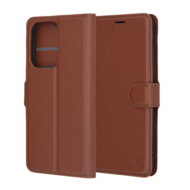 Husa Oppo Reno13 Pro Techsuit Leather Folio, maro