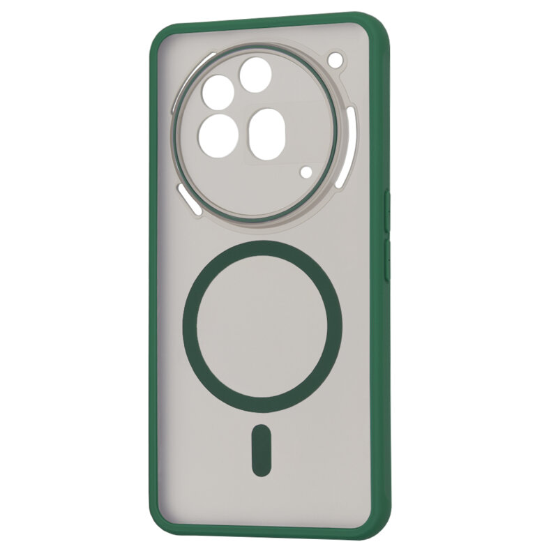 Husa Nothing Phone (3a) Pro Techsuit HaloFrost MagSafe Series, verde inchis