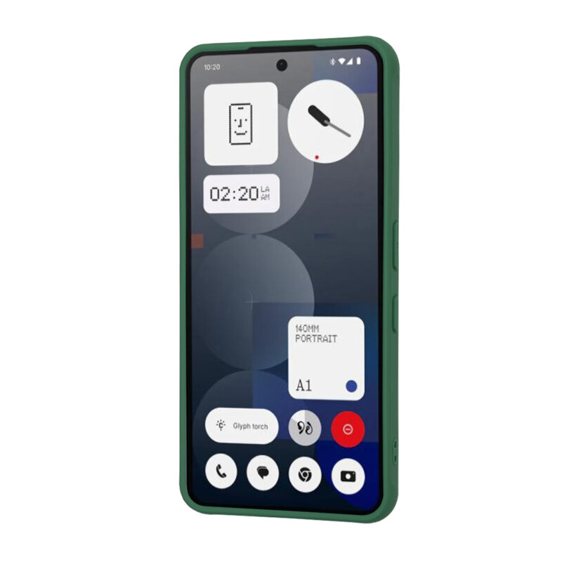 Husa Nothing Phone (3a) Pro Techsuit HaloFrost MagSafe Series, verde inchis
