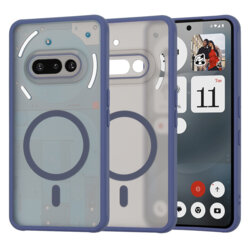 Husa Nothing Phone (3a) Techsuit HaloFrost MagSafe Series, bleumarin