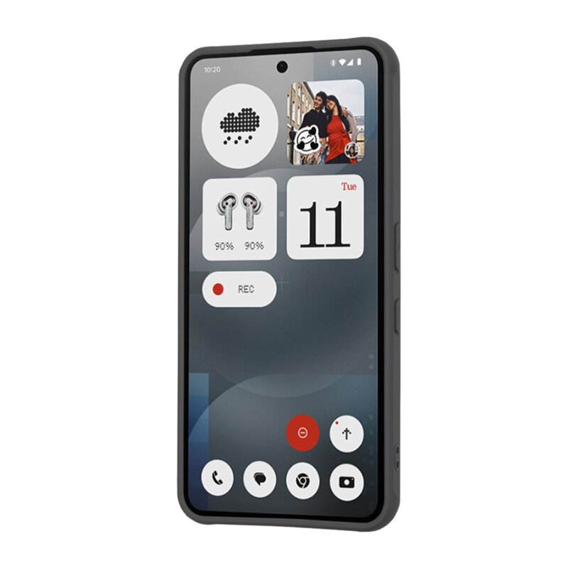 Husa Nothing Phone (3a) Techsuit HaloFrost MagSafe Series, negru