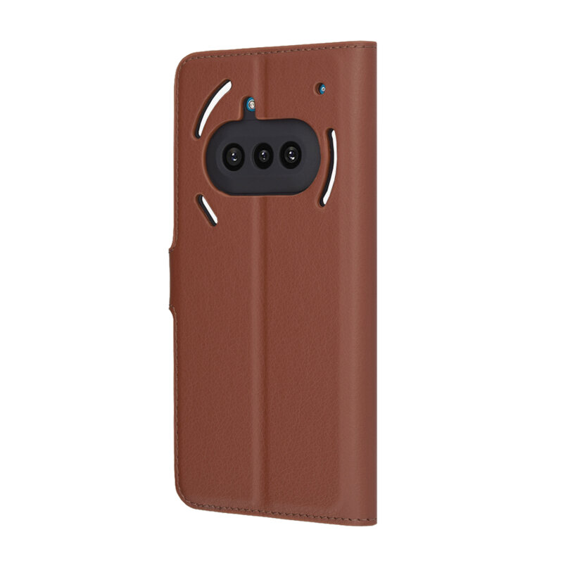 Husa Nothing Phone (3a) Techsuit Leather Folio, maro