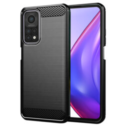 Husa Xiaomi Mi 10T Pro 5G Techsuit Carbon Silicone, negru