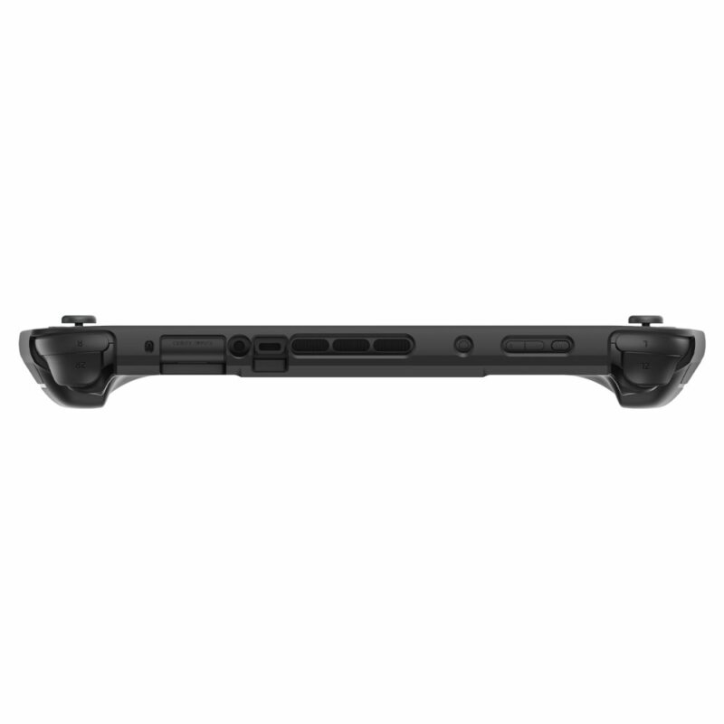 Husa Nintendo Switch 2 cu lanyard Spigen Rugged Armor, negru