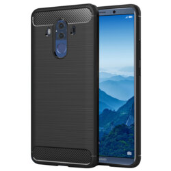 Husa Huawei Mate 10 Pro, Mate 10 Porsche Design Techsuit Carbon Silicone, negru