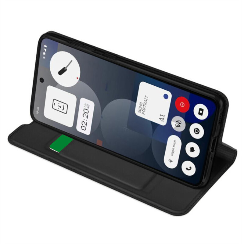 Husa Nothing Phone (3a) Pro Techsuit Magskin Book, negru
