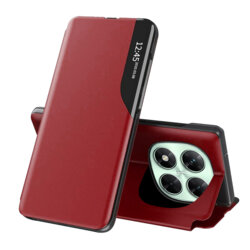Husa Xiaomi Poco X7 Eco Leather View flip tip carte, rosu