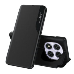 Husa Xiaomi Redmi Note 14 Pro 5G Eco Leather View flip tip carte, negru