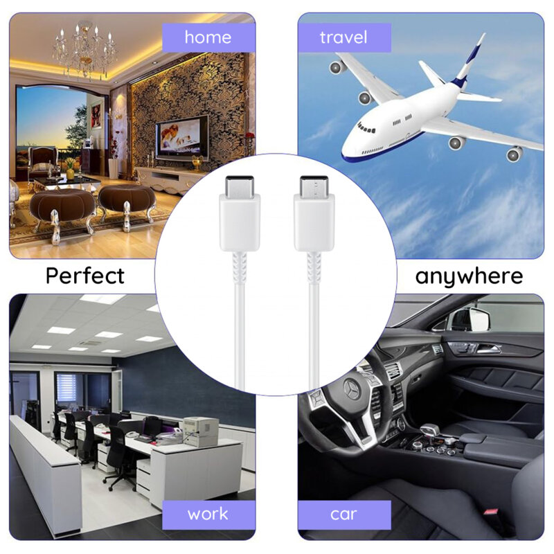 Cablu date tip C Samsung, 25W, 3A, 1m, negru, bulk, EP-DN980BBE