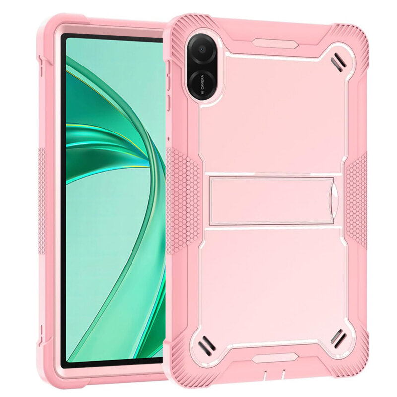 [Pachet 360°] Husa + folie sticla Honor Pad X8a Techsuit Rugged TabShell, roz