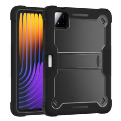 [Pachet 360°] Husa + folie sticla Xiaomi Pad 7 Techsuit Rugged TabShell, negru