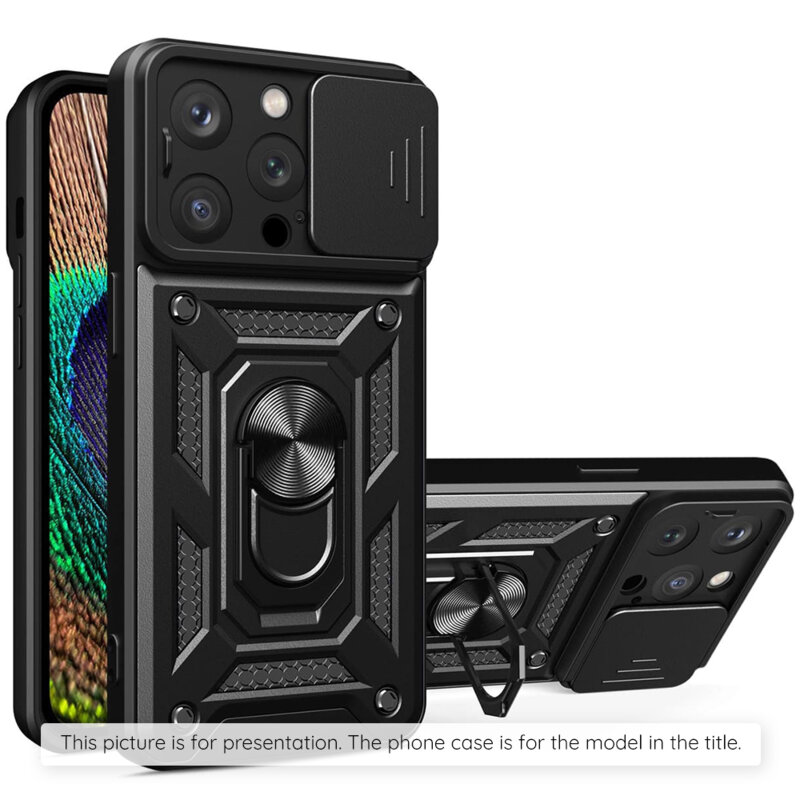 Husa Motorola Edge 60 Fusion protectie camera Techsuit CamShield Series, negru