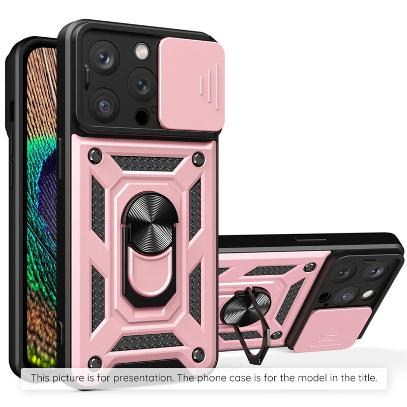 Husa Motorola Edge 60 Fusion protectie camera Techsuit CamShield Series, roz