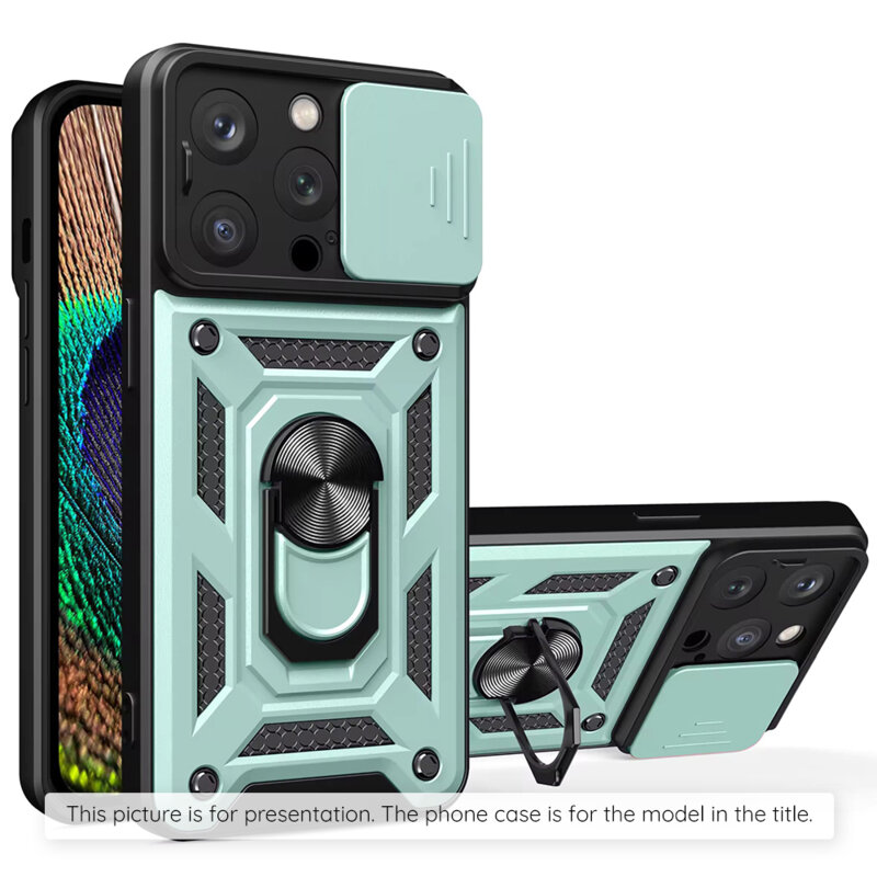 Husa Motorola Edge 60 Fusion protectie camera Techsuit CamShield Series, verde