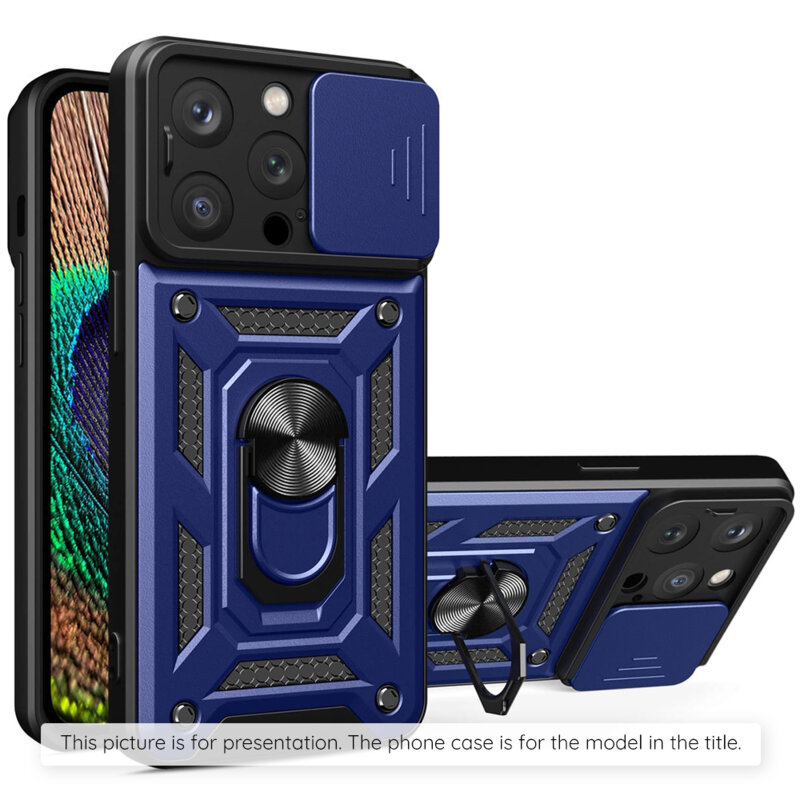 Husa Motorola Edge 60 Fusion protectie camera Techsuit CamShield Series, albastru