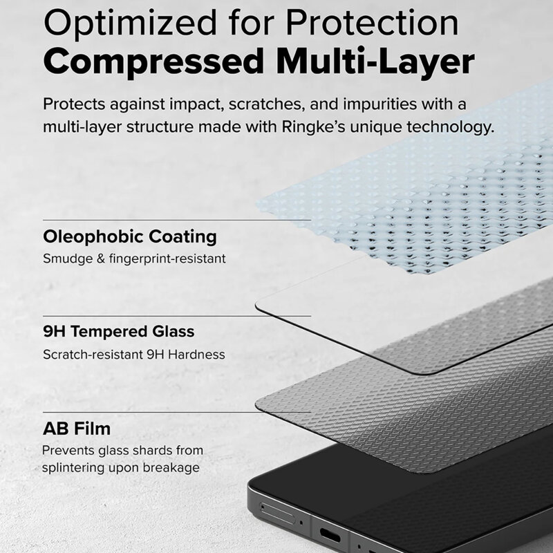 Folie sticla OnePlus 13R Ringke Tempered Glass, transparenta