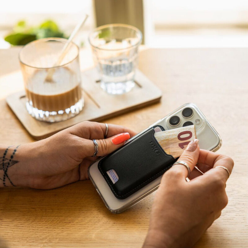 Portofel MagSafe Apple Find My Fixed Mag Wallet, negru