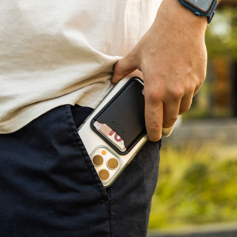 Portofel MagSafe Apple Find My Fixed Mag Wallet, negru