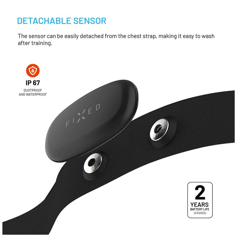 Centura monitorizare ritm cardiac Fixed Pulse Dual FIXPLD-BK, negru