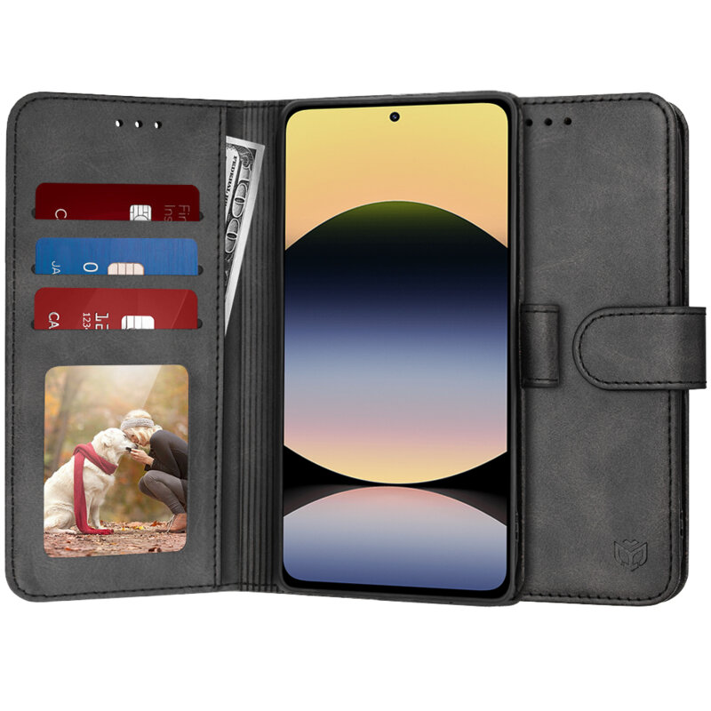 Husa 360 Xiaomi Redmi Note 14 4G (Regional) Techsuit Diary Book, negru
